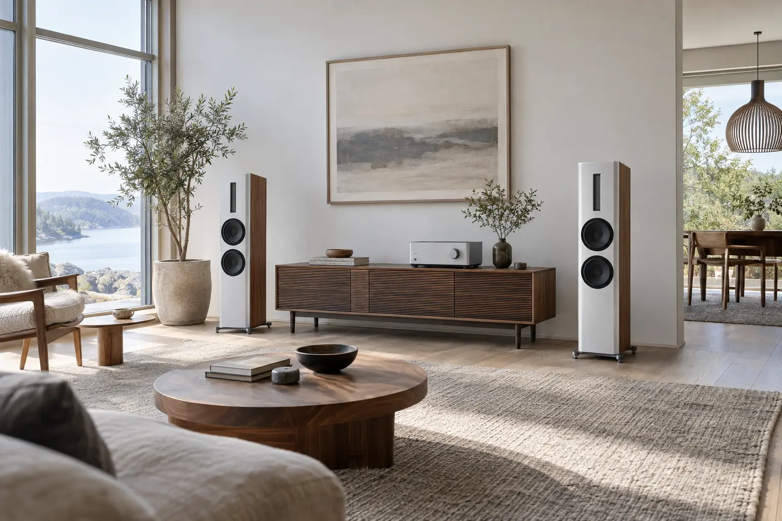 Сценарій використання Scansonic у домашній AV-системі: MB6 B, MB2.5 B, M20 B, L-6 Center