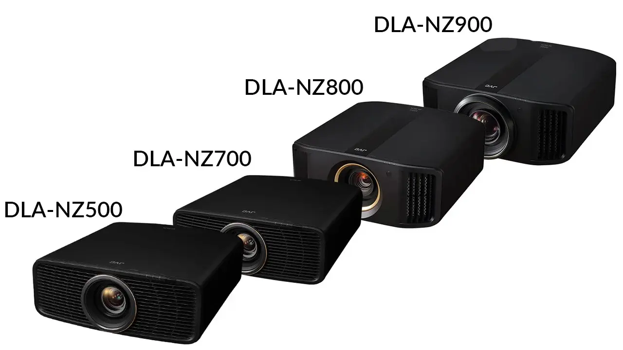 Лазерний проєктор JVC D-ILA для домашнього кінозалу: DLA-NZ900, DLA-NZ800, DLA-NZ700, DLA-NZ500